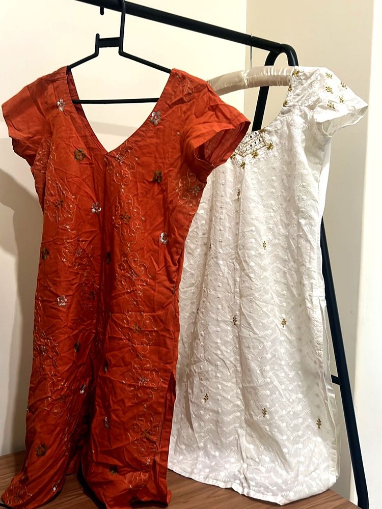 Embroidered Kurtis- set of 2
