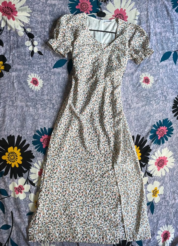 Floral Print Midi Dress