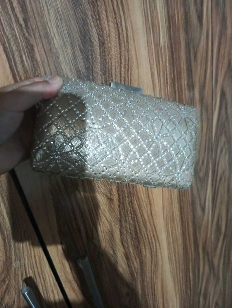 Sparkling Embellished Clutch Bag