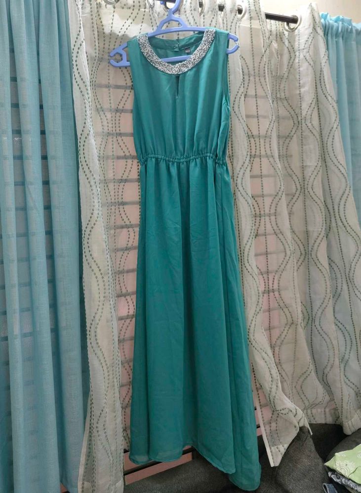 Sea Green Designer Gown