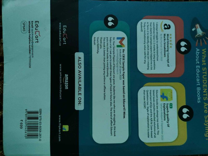 Educart Science Question Bank