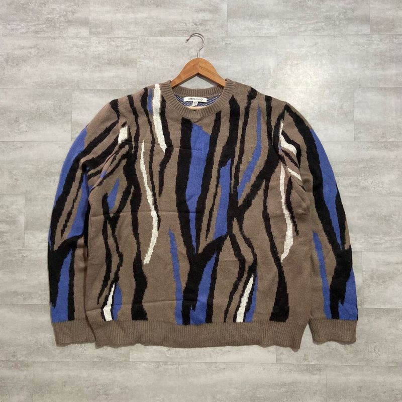 Unique Abstract Print Men's Sweater