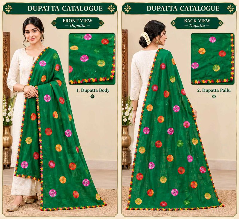 Embroidery Dupatta