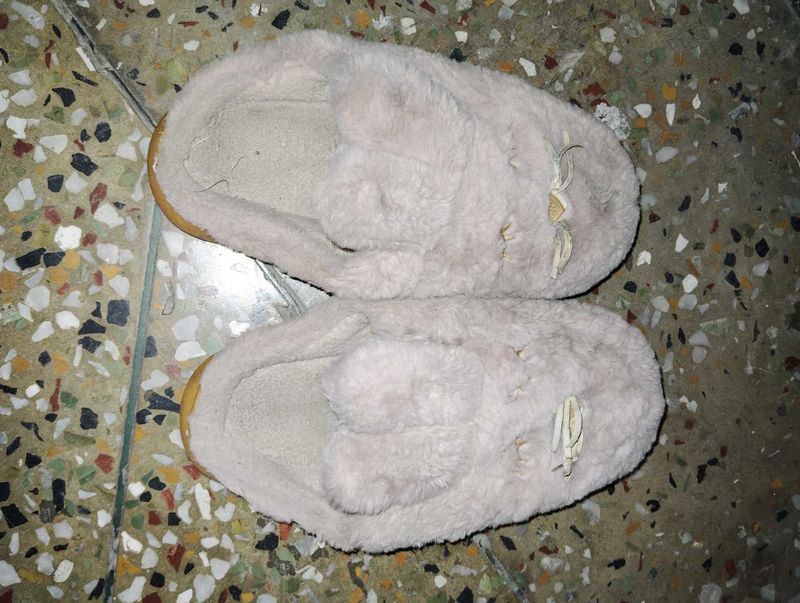 bunny fur slipper