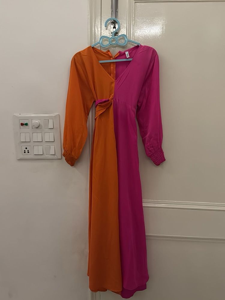 Color Block Maxi Dress