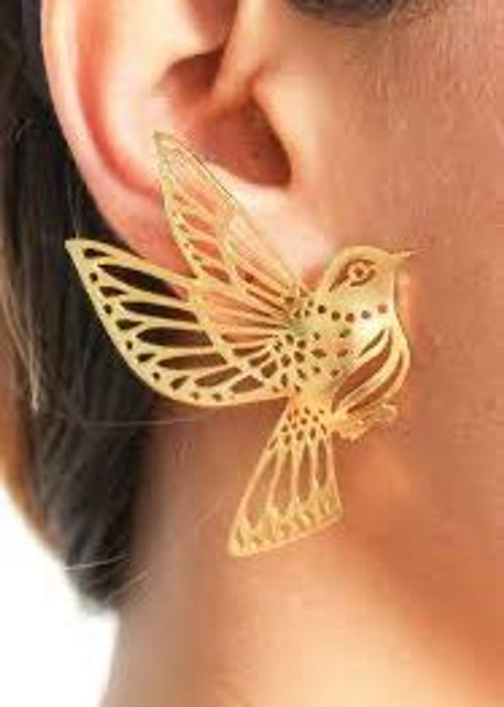 Golden Bird Earrings