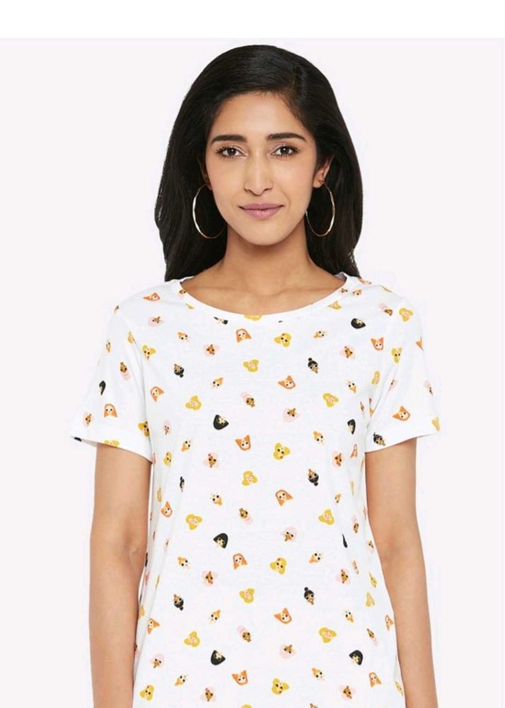 Everyday Cute Cartoon Print T-Shirt