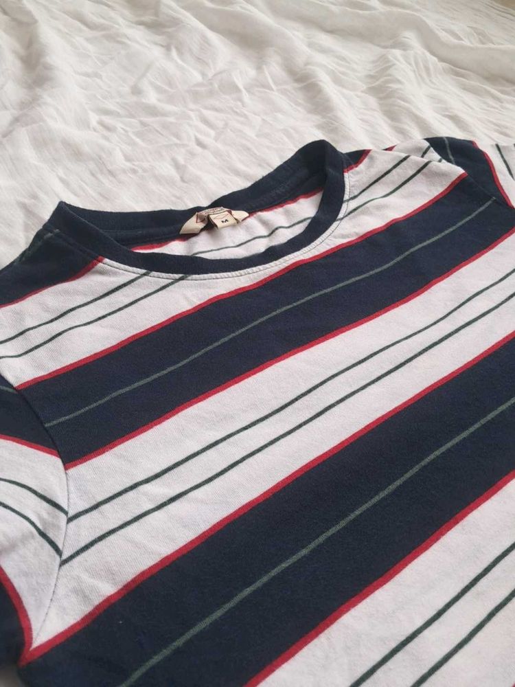Striped Round Neck T-Shirt