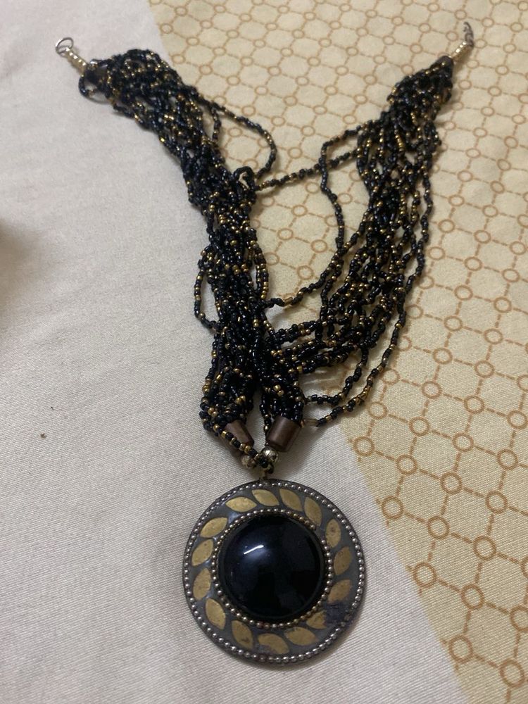 Bohemian Beaded Statement Necklace