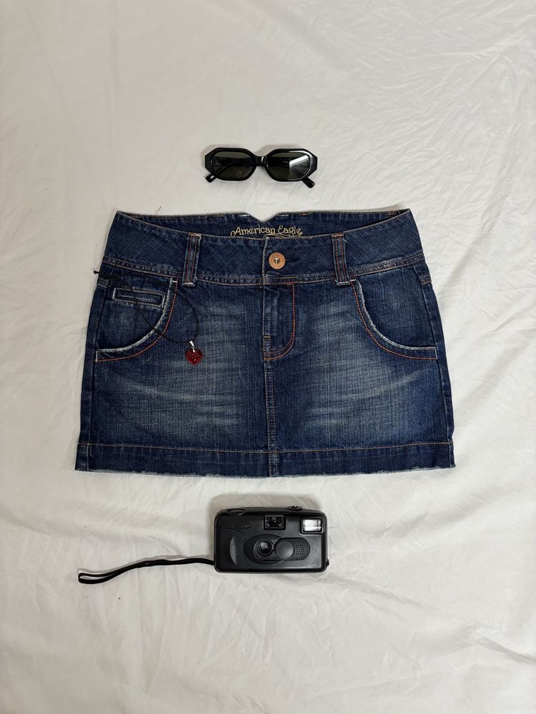 Y2K American Eagle Mini Skirt 🌷💗