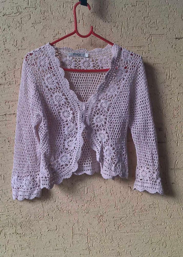 Trendy Crochet Lace Cardigan