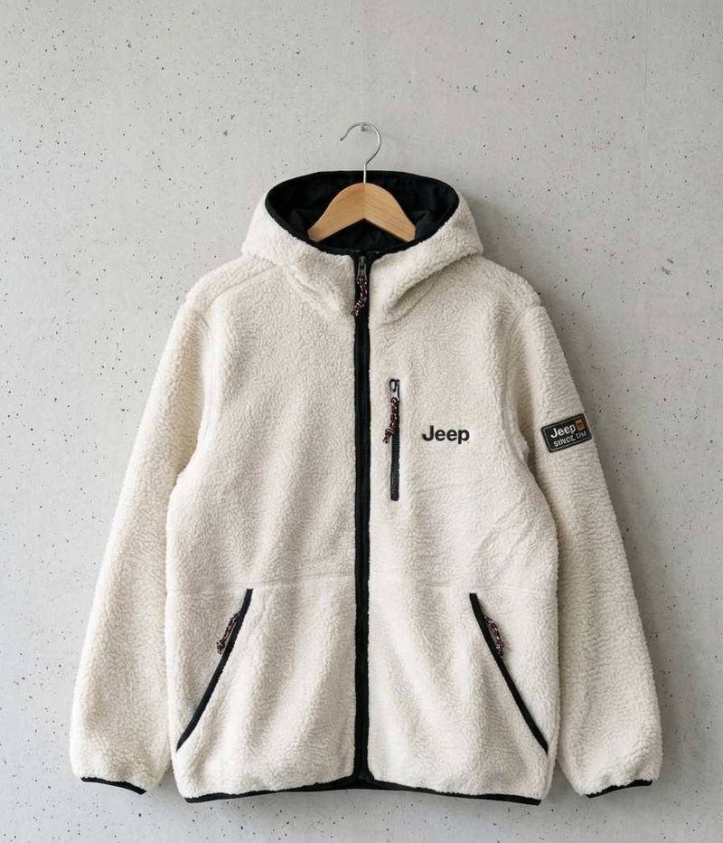 Jeep Reversible Fleece Hooded Jacket