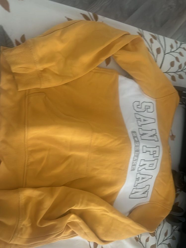 Yellow Graphic Hoodie