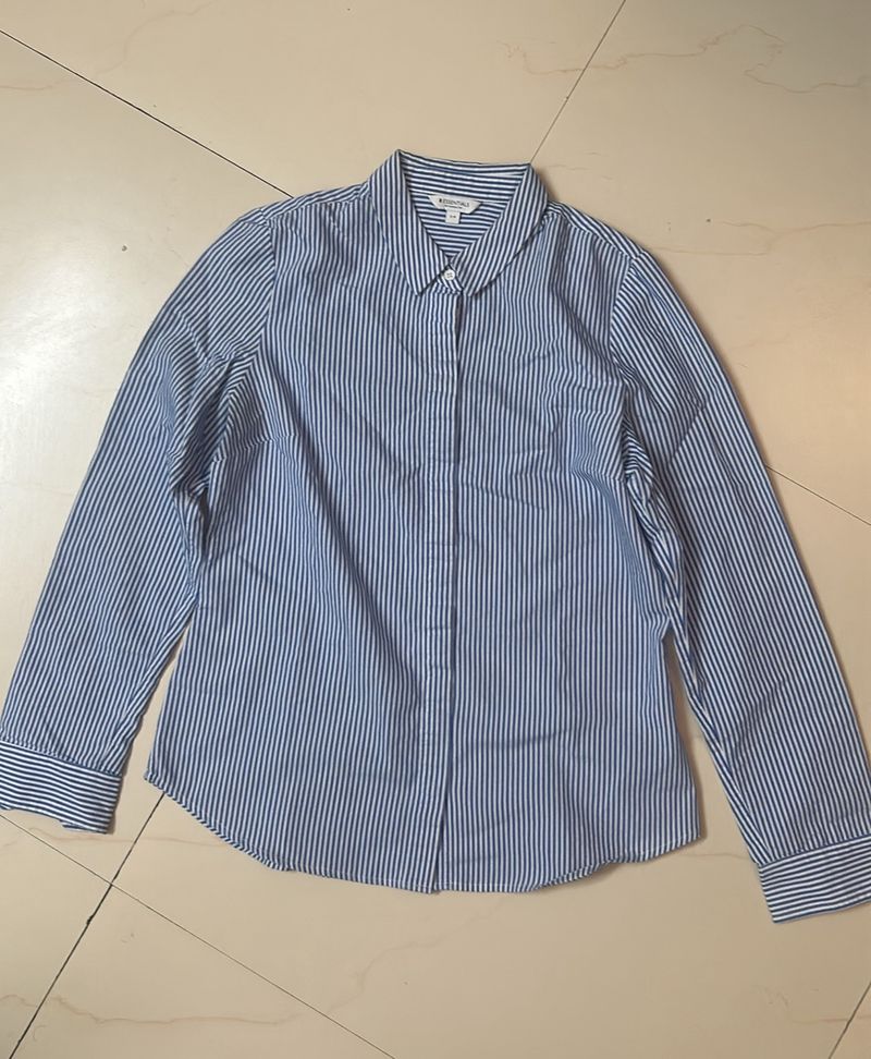 Striped Button-Down Shirt