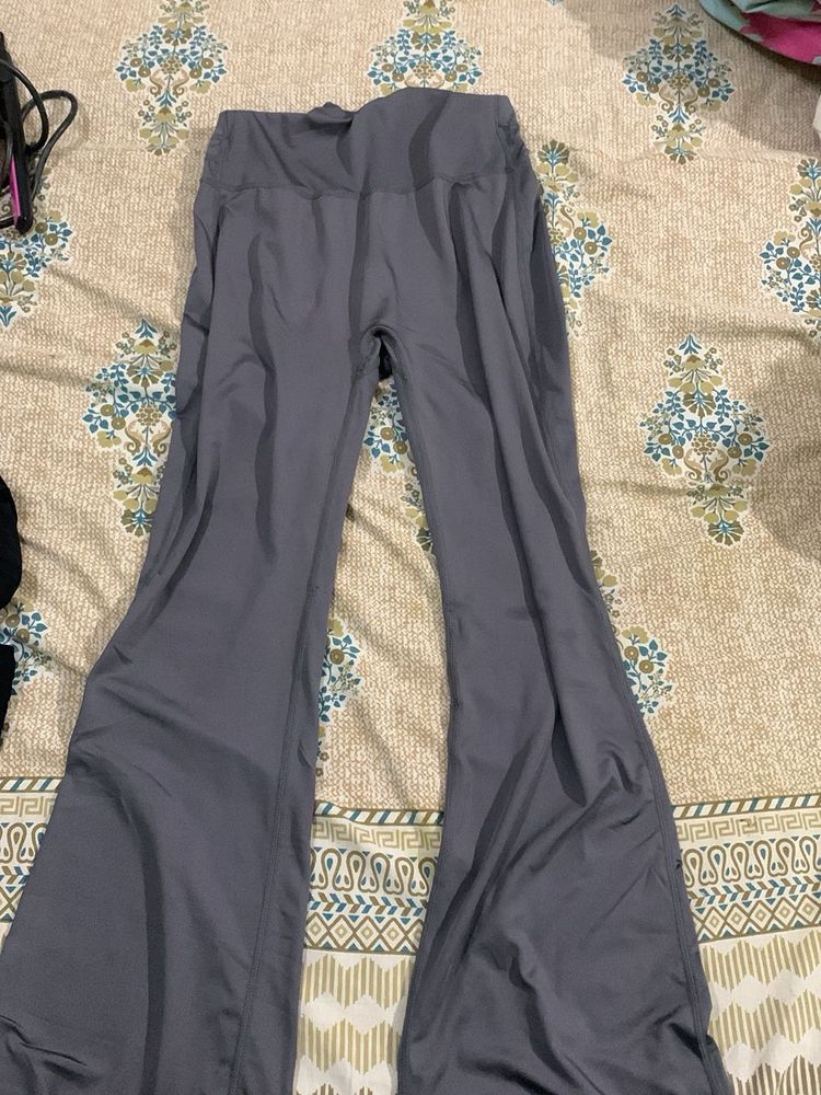 Comfortable Grey Flare Pants