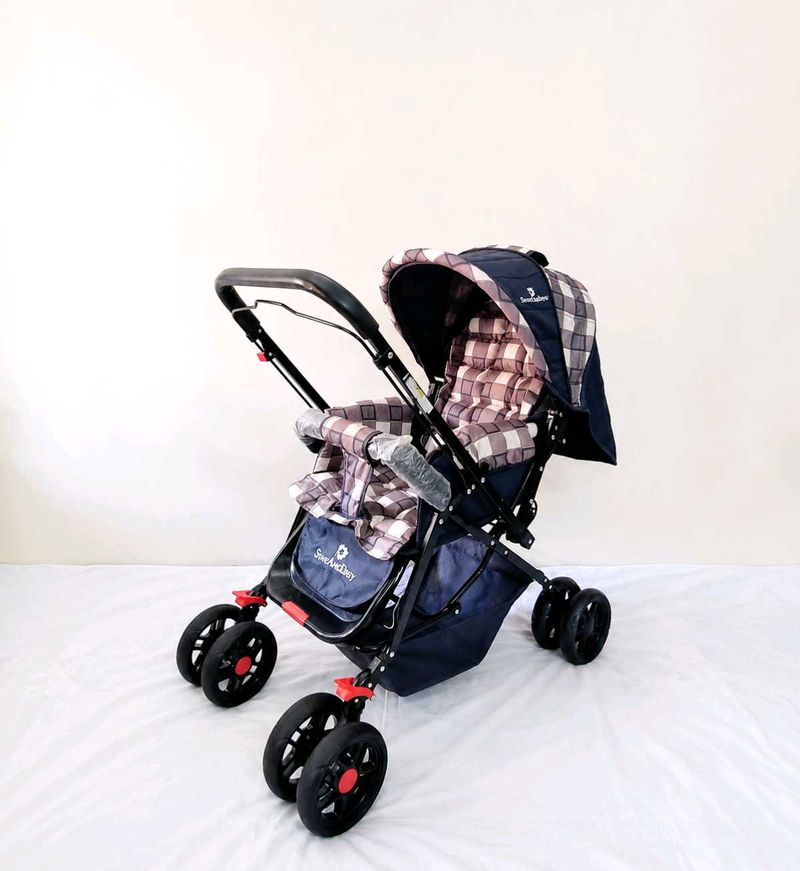 StarAndDaisy Baby Stroller Reversible Handle Recli