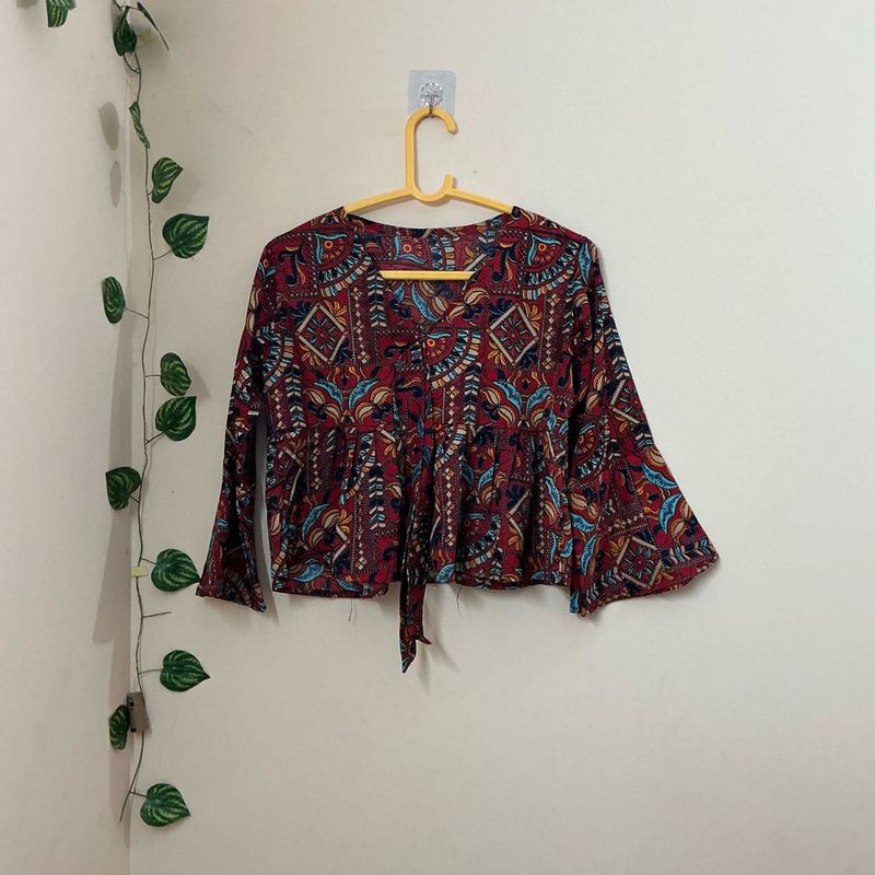 peplum top crop