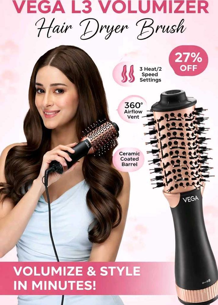 VEGA L3 Volumizer Hair Dryer Brush newwww