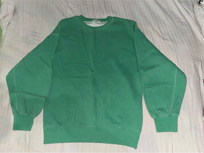 Green Crew Neck Sweatshirt