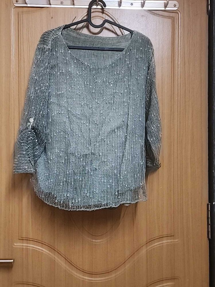 A Line Netted Top