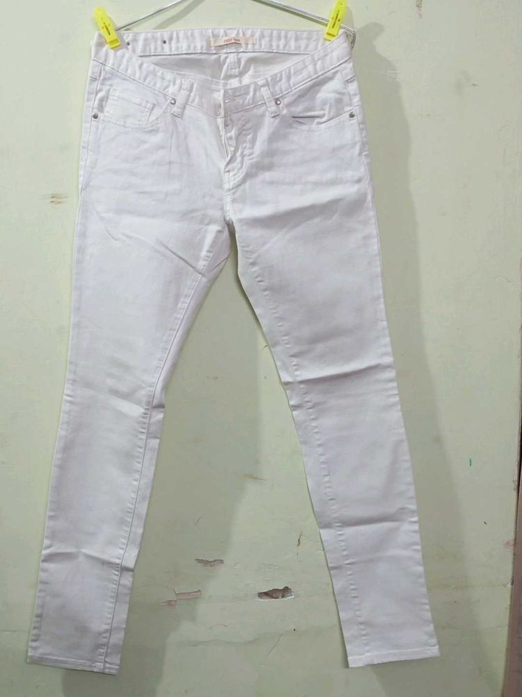 White Slim Fit Jeans