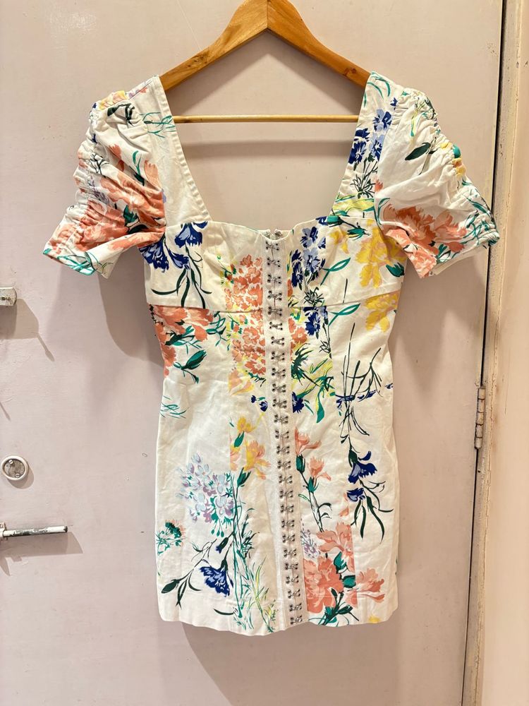 Charming Floral Mini Dress