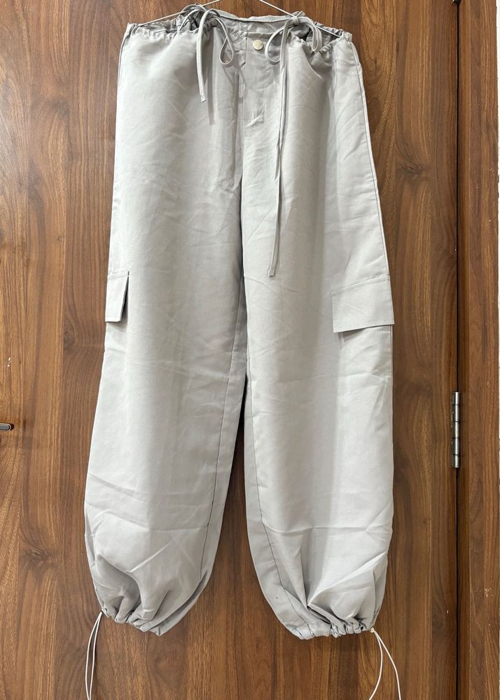 Grey Cargo Pants