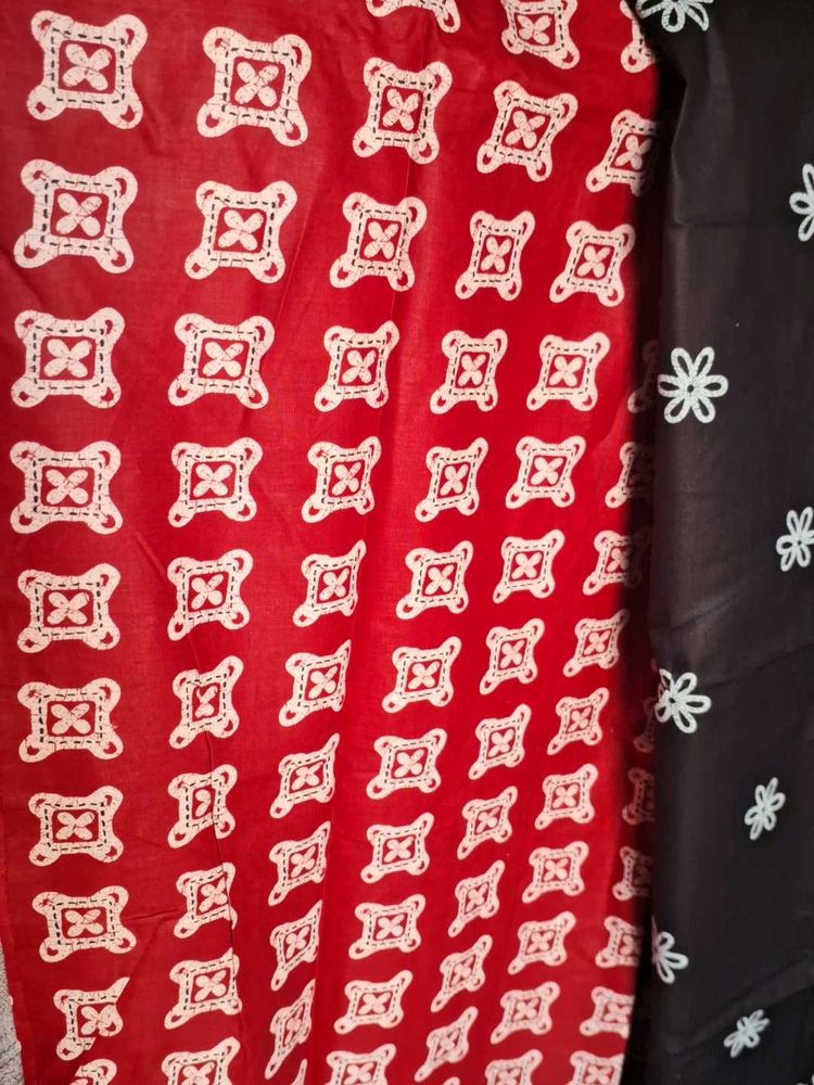 Retro Red &amp; Black Fabric