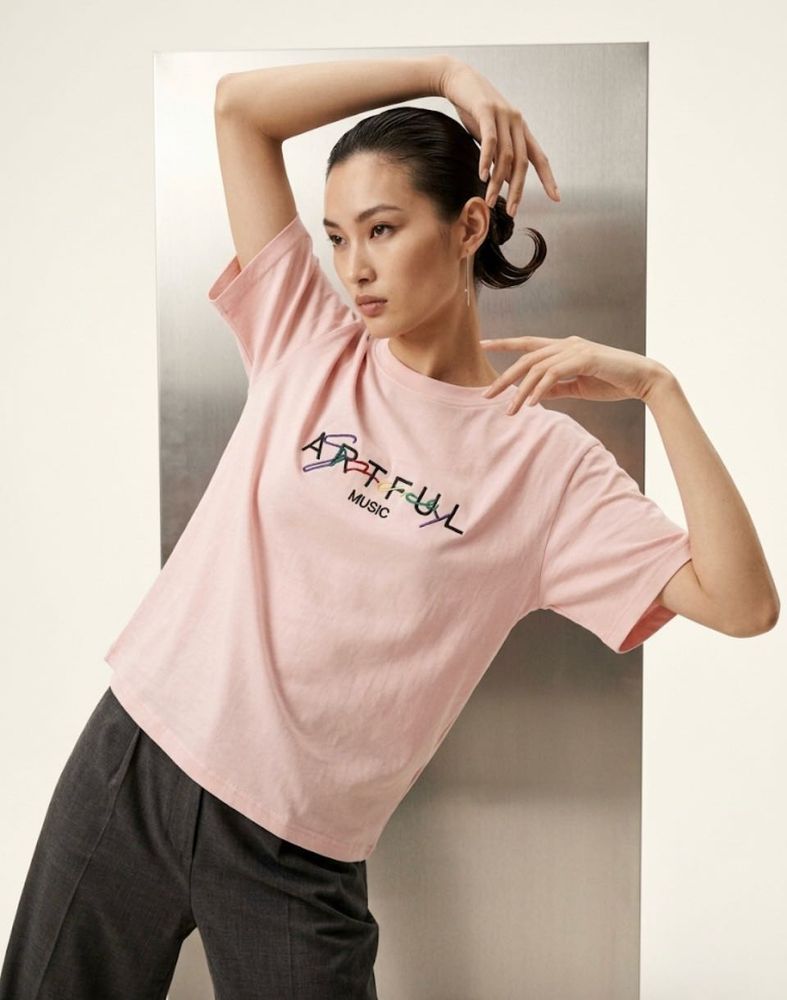 Stylish Pink Graphic T-Shirt