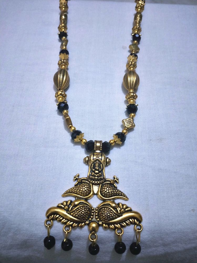 Long Mangalsutra Designs Gold Plated Latest Big Cr