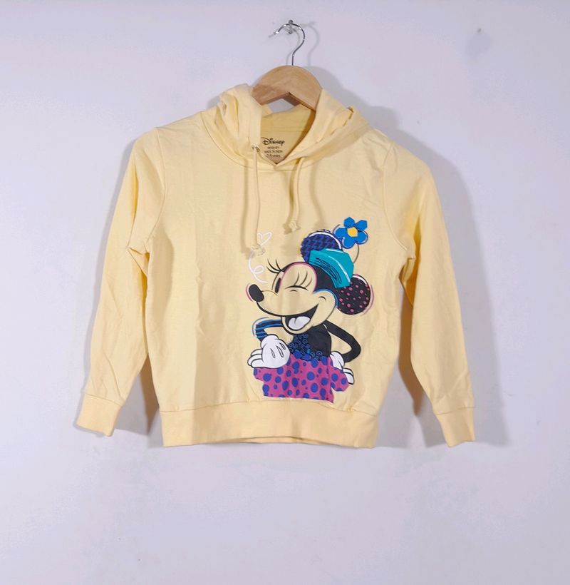 Nap Chief Yellow Printed sweatshirt(Girls)