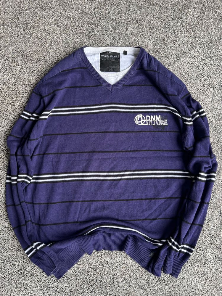Striped V-Neck Sweater