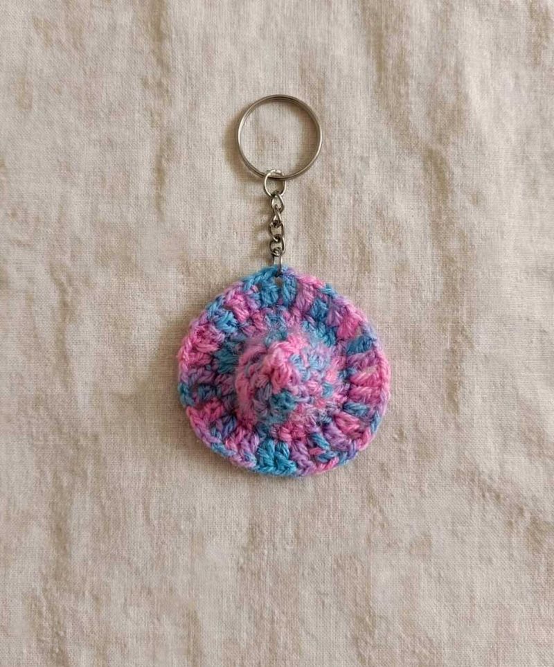 Handmade Crochet Hat Keychain