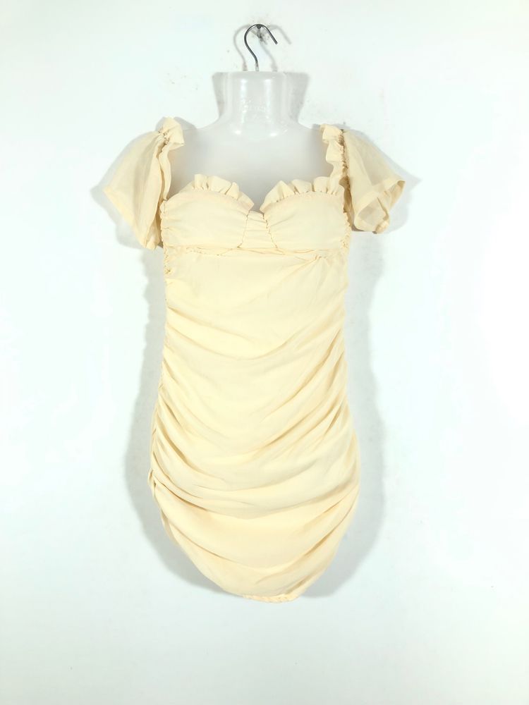 Cream Bodycon Dress(Women’s)