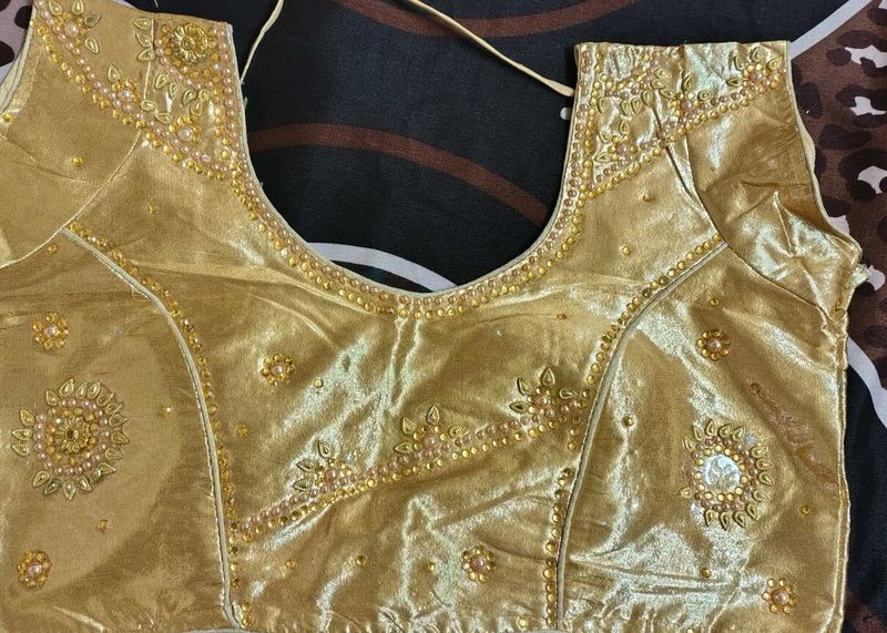 Embellished Golden Blouse