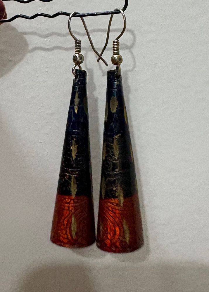Unique Tapered Conical Earrings