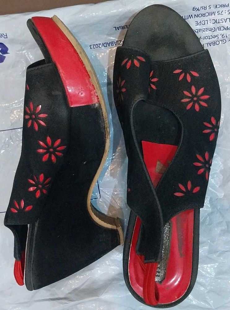 Floral Pattern Heels