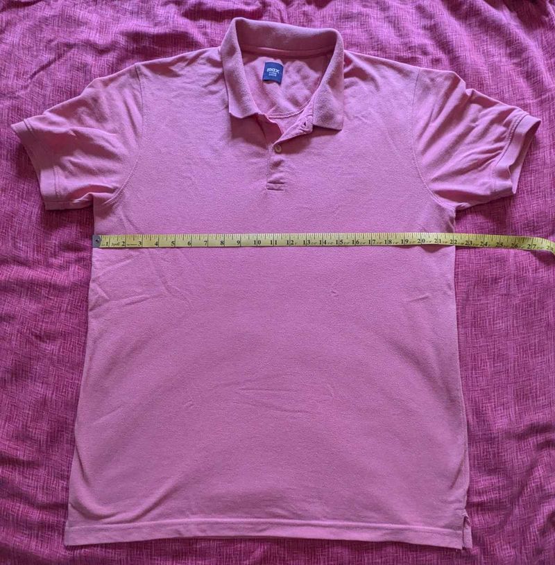 Men's max Pink Polo Shirt