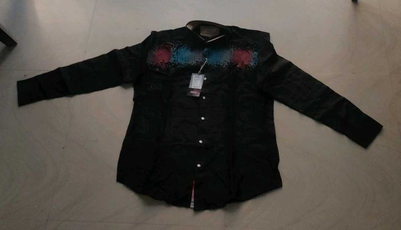 Stylish Black Printed Shirt