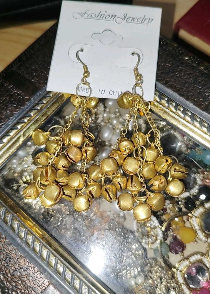 gold kashmiri Earrings
