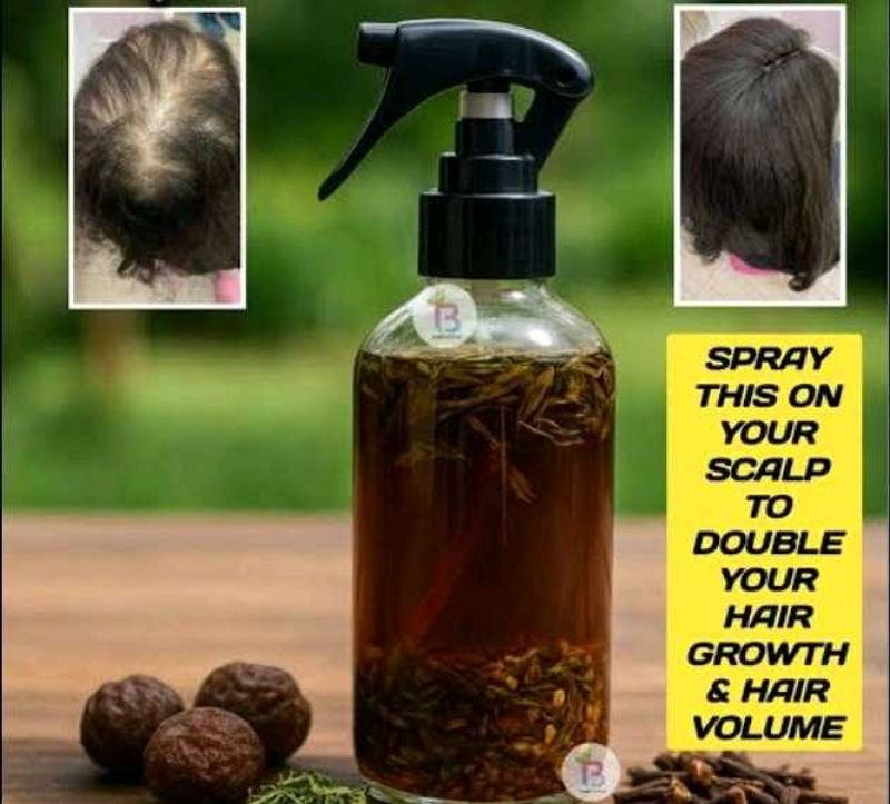 Homemade Hair Growth &amp; Volume Spray 🧖