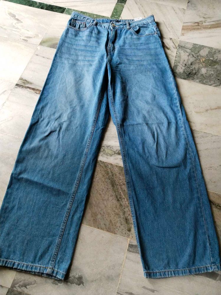Light Wash Wide Leg Jeans