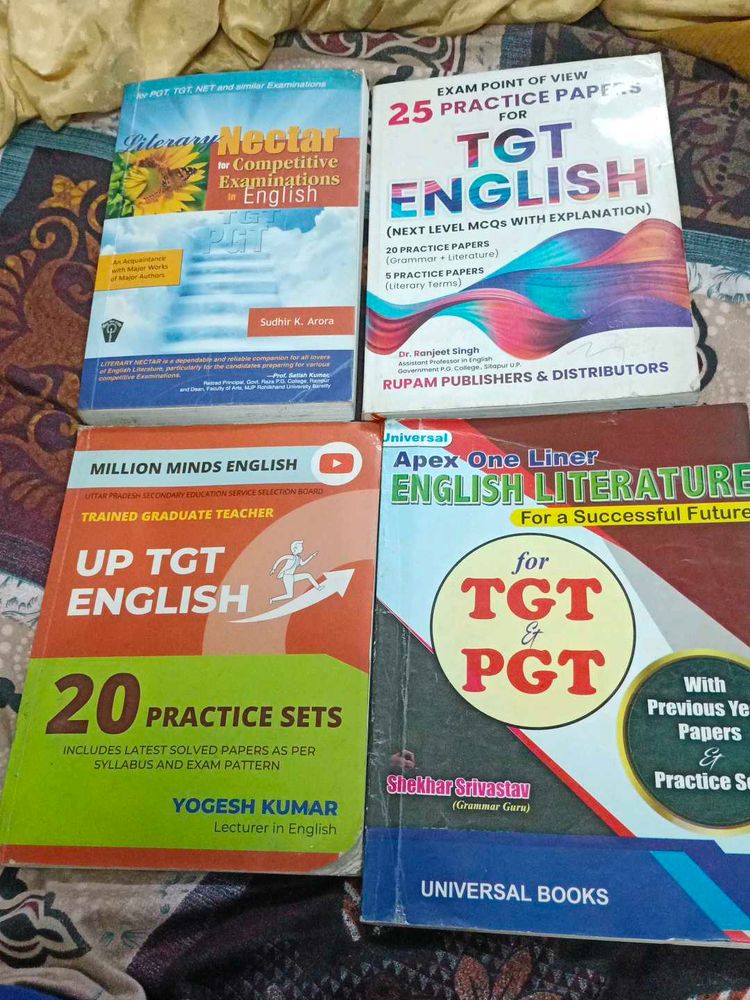 TGT English Practice Books Bundle set of 4
