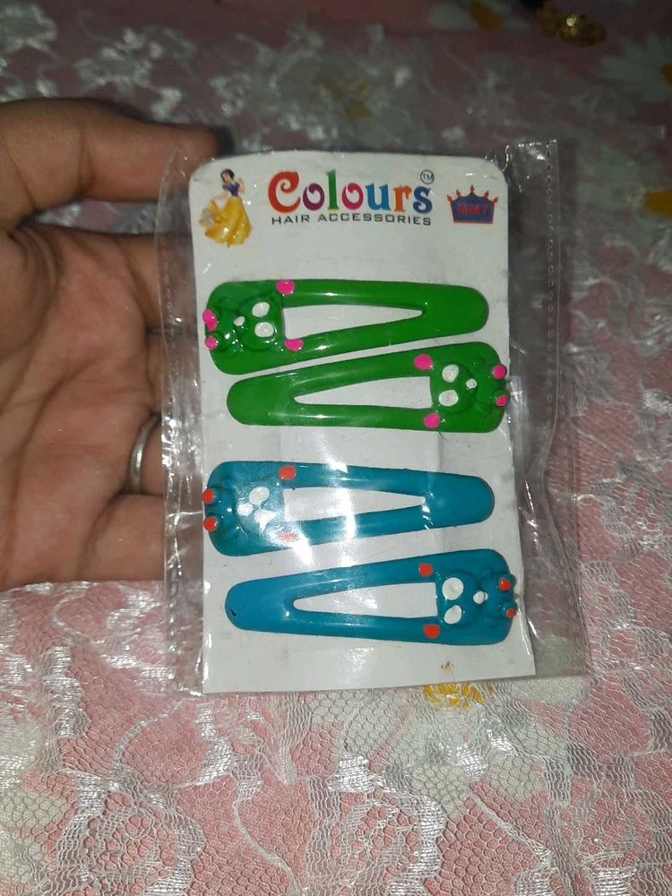 Cute Hair Clips for Girls Pack of (2 pairs)