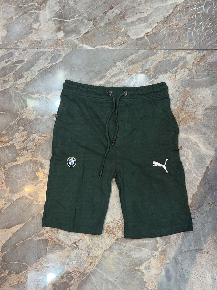 Men's Dark Green Puma x BMW Shorts