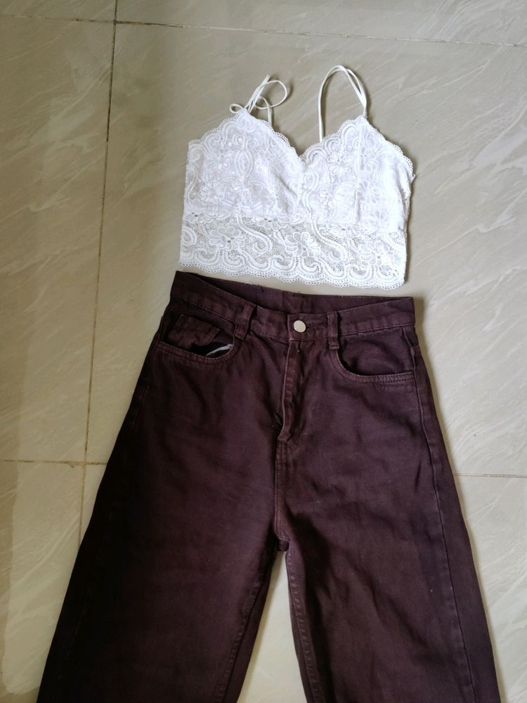 Brown Flare Pants