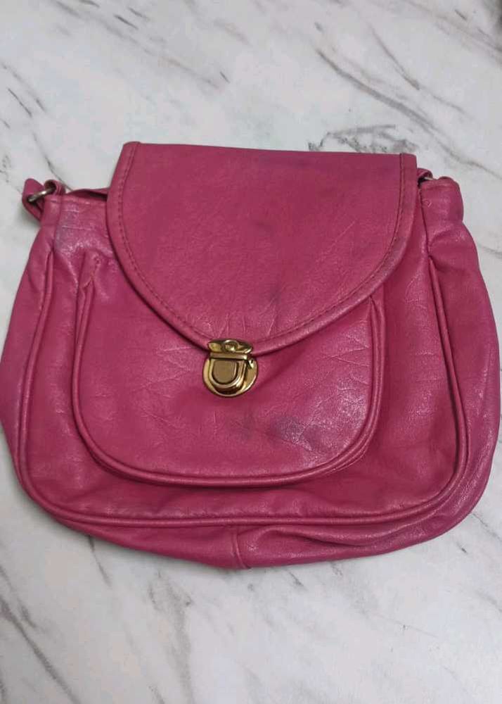 Pink Crossbody Bag