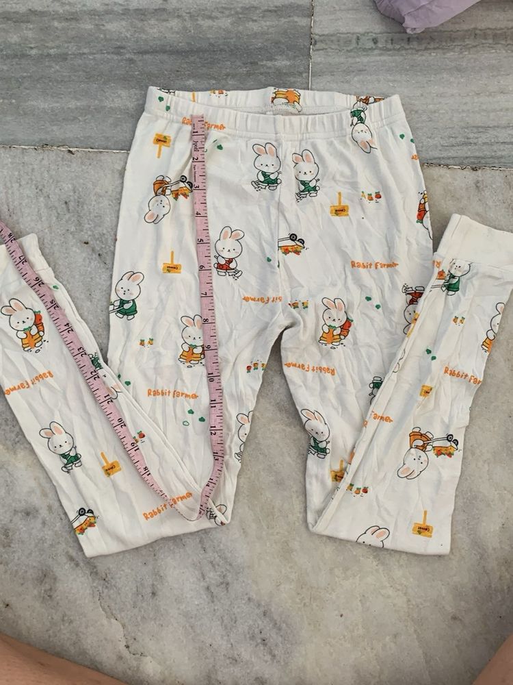 Cute Bunny Print Pajama Pants