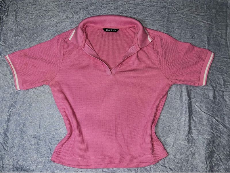 Vibrant Pink Polo Shirt