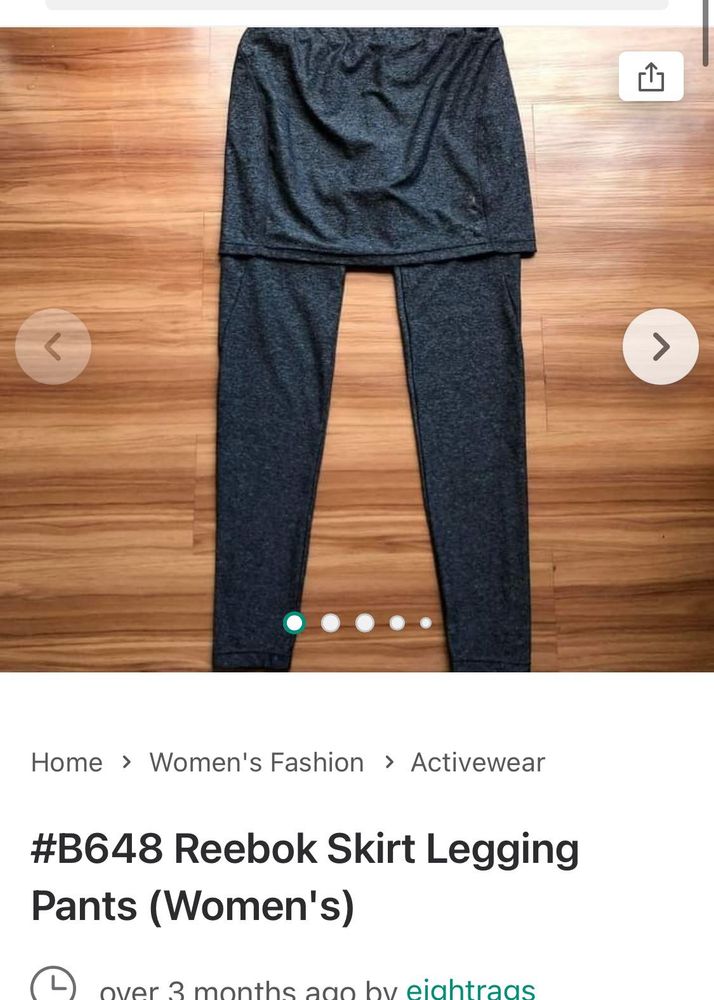 Reebok Skirt Legging Pants